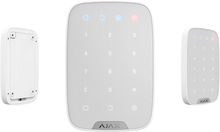 Langaton AJAX KeyPad Plus -näppäimistö (valkoinen)